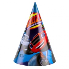 EOL Blaze MonsterMachines Party Hats 8pcs/pk