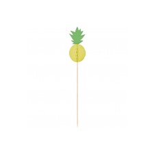 Pineapple cocktails made of wood 19 cm, 10pcs / 10