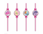 My Little Pony Rainbow Drinking straws 8pcs / pack