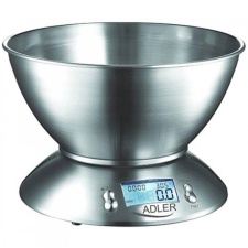 Adler AD3134 Kitchen scale with container, max 5kg, stainless steel