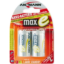 Ansmann rechargeable batteries maxE 2xC 4500mAh EOL