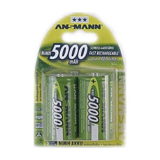 Ansmann rechargeable batteries 2xD 5000mAh EOL