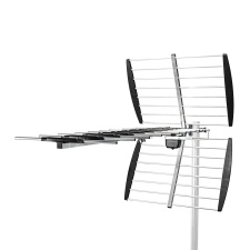 Наружная антенна DVB-T/T2 &amp; UHF, фильтр 4/5G, 14 дБ, 50 км от станции вещания