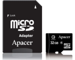 Apacer memory card microSD, CL4, 32GB