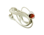 Arcas extension cord, child protection, white, 1 socket, 3m EOL