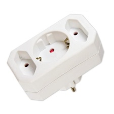 Arcas power adapter, child protection, white, 3 EOL