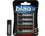 BLAQ AA alkaline batteries 3 + 1pk
