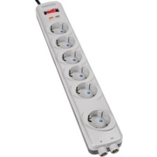 Bandridge extension cord with fuse 6 sockets 1.8m EOL
