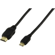 Разъем Valueline mini HDMI - разъем HDMI черный 0,75 м, пленка EOL