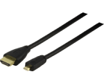 Valueline micro HDMI connector - HDMI connector black 1.50 m EOL, bulk