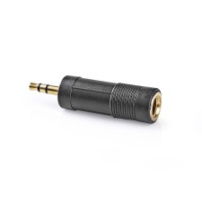 Adapter Nedis 3,5mm pistik-6,3mm pesa, kullatud