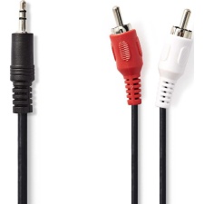 Cable 3.5mm connector - 2x RCA connector, 2m