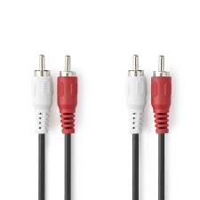 Nedis 2xRCA plug- 2xRCA plug 1m