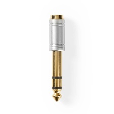 Adapter 6.35mm nozzle - 3.5mm socket gold-plated