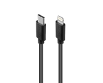 Cable USB-C - Lightning, 1m, black