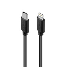 Cable USB-C - Lightning, 1m, black