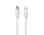 Cable USB-C - Lightning, 1m, white