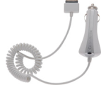 Cellular iPad spiral wired car charger 12 / 24V white EOL