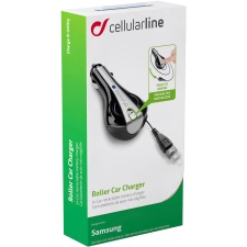 Cellular Micro USB Retractable Driver. Car Charger 12-24V