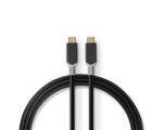 Cable Nedis USB-C - USB-C, 1m, black