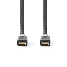 Cable Nedis USB-C - USB-C, 2m, 100W, black