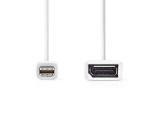 Adapter mini DisplayPort M - DisplayPort F, 1.2, 0,2m