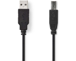Cable USB A connector - B connector, 2m