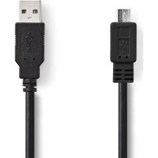 Cable microUSB AB, 1m, black