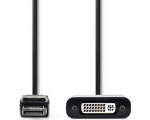 Кабель переходник DisplayPort M - DVI F, 0,2м, в целлофановом пакете