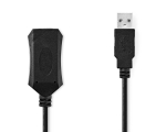 USB 2.0 cable Nedis USB-A M - USB-A F, 5m