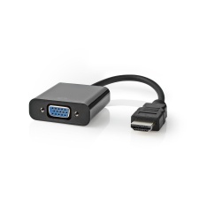 Kaabel HDMI M - VGA F + 3,5mm, 0,2m, bulk