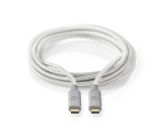 Cable Nedis USB-C - USB-C, 1m, silver