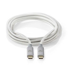 Кабель Nedis USB-C - USB-C, 1м, серебристый