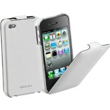 Cellular iPhone 4 / 4S case, Flap, white