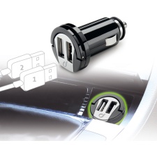 Cellular USB car charger for 2 USB 12 / 24V / 2A