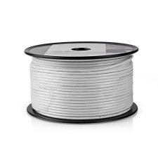 Antenna cable 6.9mm, white, price € / m (rolled a total of 100m)