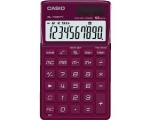 Карманный калькулятор Casio SL1100TV, 10 цифр, бордовый, с питанием от солнечной батареи / батареи, EOL