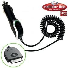 Cell Up iPhone spiral driver. Car charger 12 / 24V