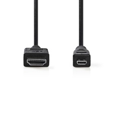 Cable HDMI - micro HDMI, 2m, black