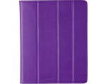 Cellular iPad 2/3 case, imitation leather, with magnet, purple EOL