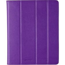 Cellular iPad 2/3 case, artificial leather, with magnet, purple EOL