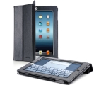 Cellular iPad 2/3 case, imitation leather, with magnet, black EOL