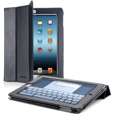 Cellular iPad 2/3 case, artificial leather, with magnet, black EOL