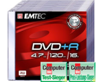 EMTEC DVD+R 4,7GB/16x slim 10-pakk EOL