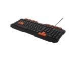 Keyboard for players Deltaco, Nordic, USB, black / red