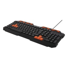 Keyboard for players Deltaco, Nordic, USB, black / red