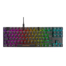 Keyboard for player Deltaco DK420 mechanical, red switches, RGB, Nordic