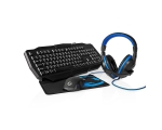 Computer gamer set Nedis 4in1 headphones+mouse+keyboard US+mat
