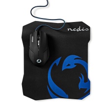 Wired mouse + mouse mat for gamer in Ned, 2400dpi