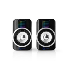 Computer speakers Nedis 2x15W, black, USB powered. 3.5mm plug